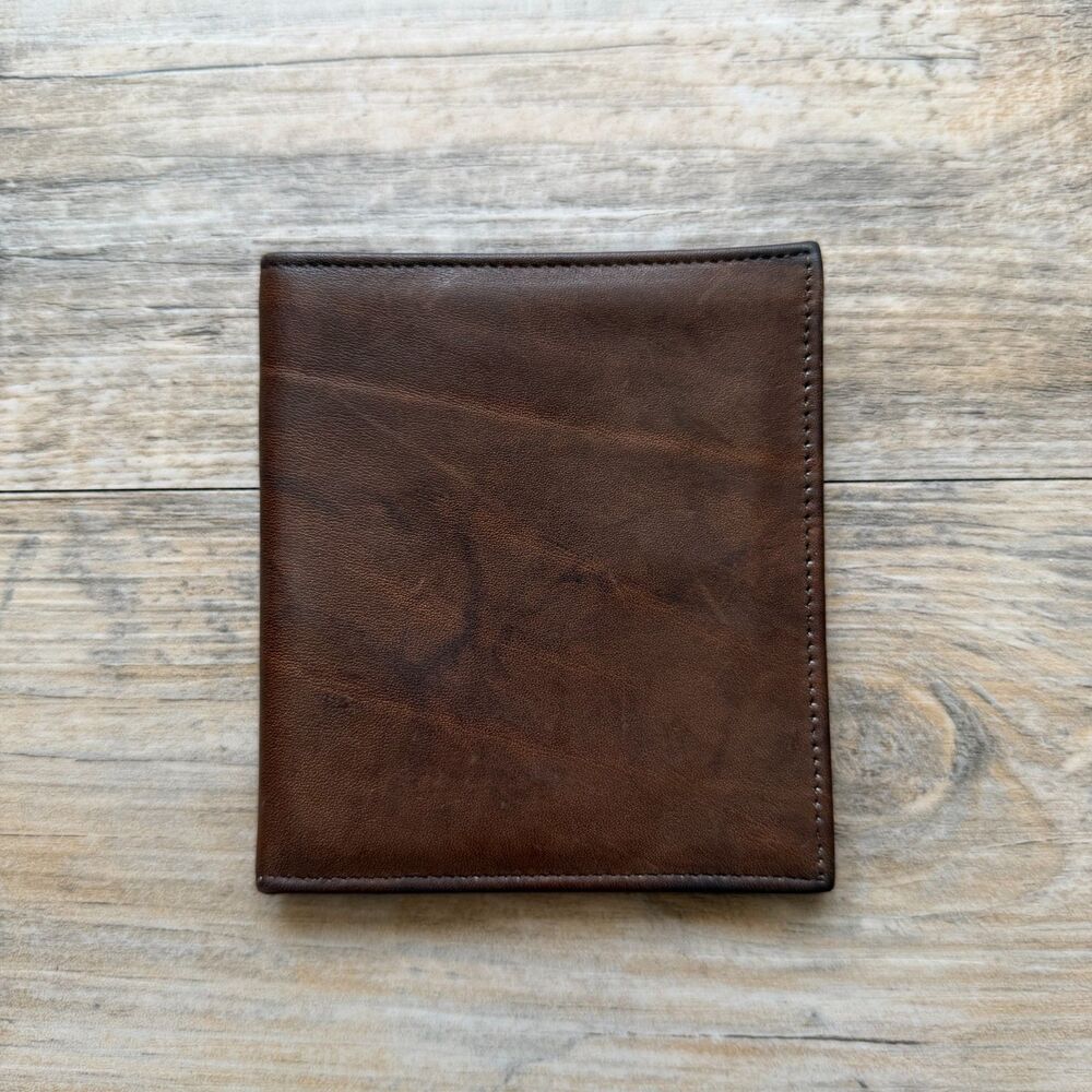Vintage Prince Gardner Full Grain Cowhide Leather Wallet Brown Classic Bifold